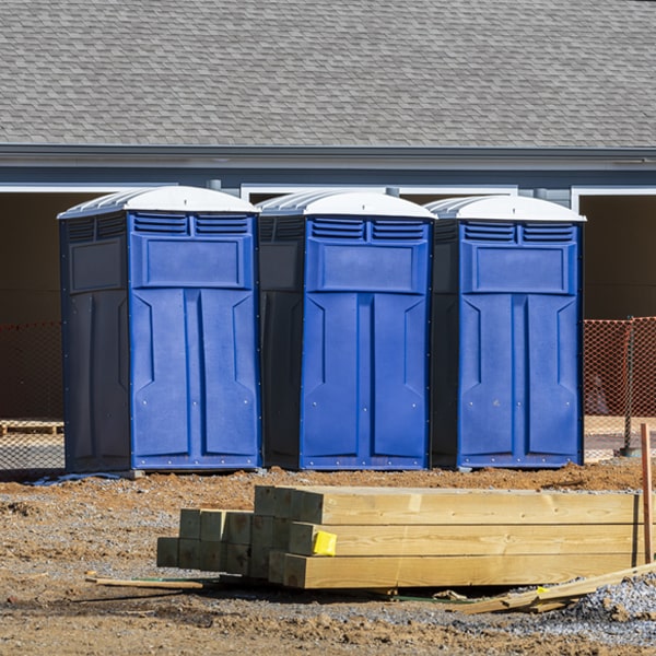 how often are the portable toilets cleaned and serviced during a rental period in Lodge